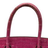 エルメス HERMES バーキン30 □K刻印 ローズシェヘラザード シルバー金具　 ポロサス レディース ハンドバッグ