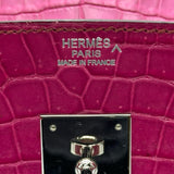 エルメス HERMES バーキン30 □K刻印 ローズシェヘラザード シルバー金具　 ポロサス レディース ハンドバッグ