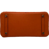 エルメス HERMES バーキン30 A刻印 タンジェリン ゴールド金具 オーストリッチ レディース ハンドバッグ
