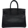 エルメス HERMES バーキン35 □B刻印 ブラック ゴールド金具 アルデンヌ レディース ハンドバッグ