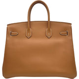エルメス HERMES バーキン35 □M刻印 ゴールド ゴールド金具 エプソン レディース ハンドバッグ