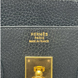 エルメス HERMES バーキン35 □A刻印 ブラック ゴールド金具 アルデンヌ レディース ハンドバッグ