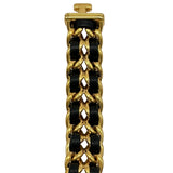 シャネル CHANEL プルミエール S H0001 ブラック ゴールドプレーテッド クオーツ レディース 腕時計