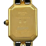 シャネル CHANEL プルミエール S H0001 ブラック ゴールドプレーテッド クオーツ レディース 腕時計