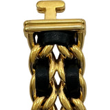 シャネル CHANEL プルミエール S H0001 ブラック ゴールドプレーテッド クオーツ レディース 腕時計