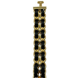 シャネル CHANEL プルミエール L H0001 ブラック ゴールドプレーテッド クオーツ レディース 腕時計