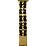 シャネル CHANEL プルミエール L H0001 ブラック ゴールドプレーテッド クオーツ レディース 腕時計