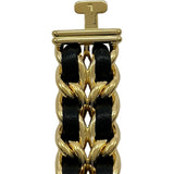 シャネル CHANEL プルミエール L H0001 ブラック ゴールドプレーテッド クオーツ レディース 腕時計