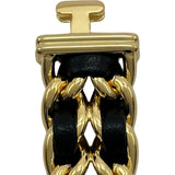 シャネル CHANEL プルミエール L H0001 ブラック ゴールドプレーテッド クオーツ レディース 腕時計