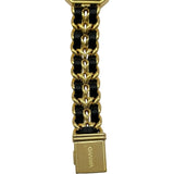シャネル CHANEL プルミエール M H0001 ブラック ゴールドプレーテッド クオーツ レディース 腕時計