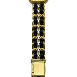 シャネル CHANEL プルミエール M H0001 ブラック ゴールドプレーテッド クオーツ レディース 腕時計