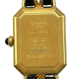 シャネル CHANEL プルミエール M H0001 ブラック ゴールドプレーテッド クオーツ レディース 腕時計