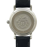 エルメス HERMES クリッパー ベージュ ステンレスチール レディース 腕時計