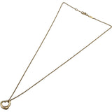 ティファニー TIFFANY＆CO オープンハートダイヤネックレスミニ ピンクゴールド Au750 ダイヤモンド ジュエリー