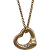 ティファニー TIFFANY＆CO オープンハートダイヤネックレスミニ ピンクゴールド Au750 ダイヤモンド ジュエリー