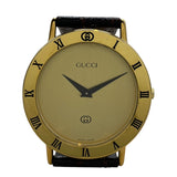 グッチ GUCCI メンズウォッチ 3000M ゴールド GP メンズ 腕時計