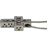 ダミアーニ DAMIANI ベルエポックネックレスXXS ホワイトゴールド 750 ルビー ダイヤモンド ジュエリー