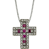 ダミアーニ DAMIANI ベルエポックネックレスXXS ホワイトゴールド 750 ルビー ダイヤモンド ジュエリー