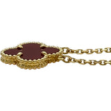ヴァンクリーフ＆アーペル Van Cleef & Arpels ヴィンテージアルハンブラネックレス ゴールド Au750 カーネリアン ジュエリー