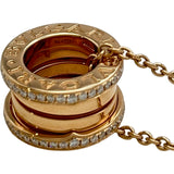 ブルガリ BVLGARI ビーゼロワンダイヤネックレス ピンクゴールド Au750 ダイヤモンド ジュエリー