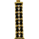 シャネル CHANEL プルミエール M H0001 ブラック ゴールドプレーテッド クオーツ レディース 腕時計