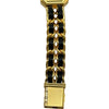 シャネル CHANEL プルミエール M H0001 ブラック ゴールドプレーテッド クオーツ レディース 腕時計