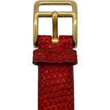 エルメス HERMES ケリーウォッチ KE1.201 レッド ゴールドプレーテッド クオーツ レディース 腕時計