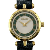 グッチ GUCCI シェリーライン 2000L ホワイト 金メッキ クオーツ レディース 腕時計