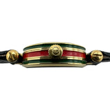 グッチ GUCCI シェリーライン 2000L ホワイト 金メッキ クオーツ レディース 腕時計