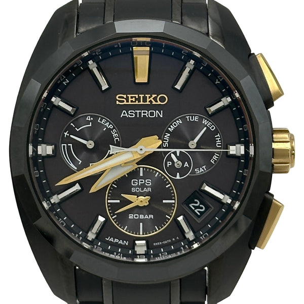 セイコー SEIKO アストロン 服部金太郎誕生160周年記念限定モデル SBXC073(5X53-0BB0) ブラック チタン メンズ 腕時計 セイコー SEIKO アストロン 服部金太郎誕生160周年記念限定モデル