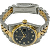 ロレックス ROLEX デイトジャスト 68273G ブラック ゴールド/ステンレススチール 自動巻き ボーイズ 腕時計