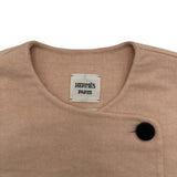 エルメス HERMES フェロヌリーカシミヤショットコート 6E0245DA ピンク カシミヤ レディース ポンチョ