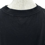 バーバリーロンドン BURBERRY LONDON 異素材ラッフルフリル半袖Tシャツ ブラック コットン レディース 半袖シャツ