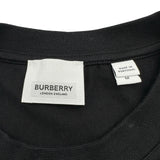 バーバリーロンドン BURBERRY LONDON 異素材ラッフルフリル半袖Tシャツ ブラック コットン レディース 半袖シャツ