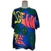 ロエベ LOEWE x Paulas Ibiza プリント半袖Tシャツ H616Y22X34 ブルー コットン メンズ 半袖Ｔシャツ