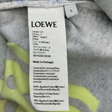 ロエベ LOEWE x Paulas Ibiza プリント半袖Tシャツ H616Y22X34 ブルー コットン メンズ 半袖Ｔシャツ