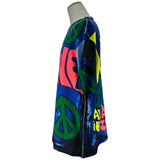 ロエベ LOEWE x Paulas Ibiza プリント半袖Tシャツ H616Y22X34 ブルー コットン メンズ 半袖Ｔシャツ