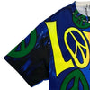 ロエベ LOEWE x Paulas Ibiza プリント半袖Tシャツ H616Y22X34 ブルー コットン メンズ 半袖Ｔシャツ