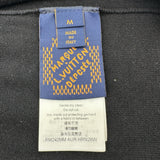 ルイ・ヴィトン LOUIS VUITTON ビーズロゴ半袖Tシャツ HRN28W ブラック コットン メンズ 半袖Ｔシャツ