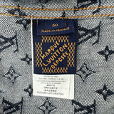 ルイ・ヴィトン LOUIS VUITTON モノグラム総柄デニムジャケット HRA79W インディゴ デニム メンズ デニムジャケット