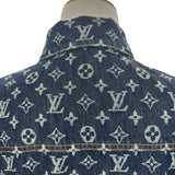 ルイ・ヴィトン LOUIS VUITTON モノグラム総柄デニムジャケット HRA79W インディゴ デニム メンズ デニムジャケット