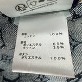 ルイ・ヴィトン LOUIS VUITTON モノグラム総柄デニムジャケット HRA79W インディゴ デニム メンズ デニムジャケット