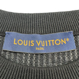 ルイ・ヴィトン LOUIS VUITTON ダモフラージュジャガードニットセーター HSN92W ブラック コットン メンズ ニット