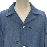ルイ・ヴィトン LOUIS VUITTON ブラゾンエンベリッシュドデニムシャツ HSS05W インディゴブルー デニム メンズ デニムジャケット