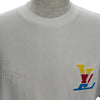 ルイ・ヴィトン LOUIS VUITTON ×NBA 刺繍ロゴ半袖Tシャツ HRY53W ホワイト コットン メンズ 半袖Ｔシャツ