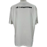 ルイ・ヴィトン LOUIS VUITTON ×NBA 刺繍ロゴ半袖Tシャツ HRY53W ホワイト コットン メンズ 半袖Ｔシャツ