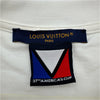 ルイ・ヴィトン LOUIS VUITTON ×NBA 刺繍ロゴ半袖Tシャツ HRY53W ホワイト コットン メンズ 半袖Ｔシャツ