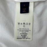 ルイ・ヴィトン LOUIS VUITTON ×NBA 刺繍ロゴ半袖Tシャツ HRY53W ホワイト コットン メンズ 半袖Ｔシャツ