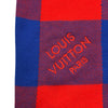 ルイ・ヴィトン LOUIS VUITTON ダミエマサイチェックロゴ刺繡ニットプルオーバー H1KN50M36 レッド コットン レディース ニット