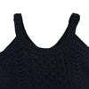 ミュウミュウ miu miu ケーブルニットチュニック MMA523 ネイビー ウール レディース ニット